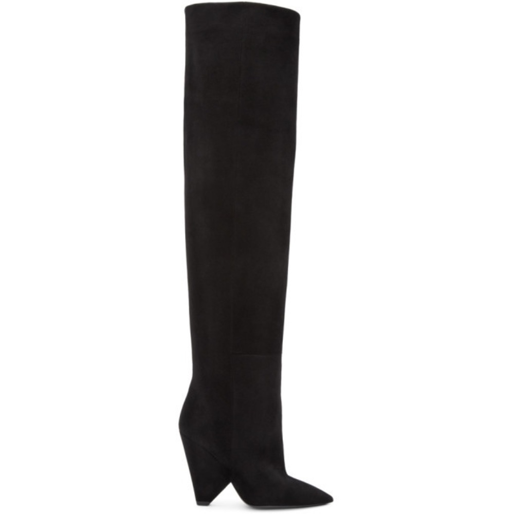 Saint Laurent Niki Boots Blck Suede 38 like new